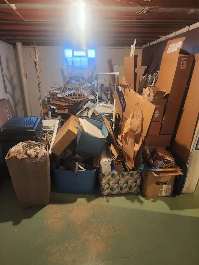 Roll-off dumpster container at job site for Roll Off Dumpster Rental in Marlborough